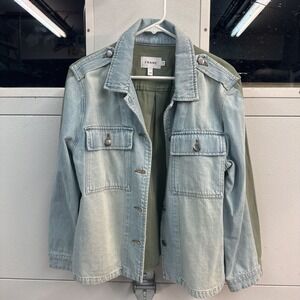 FRAME Cargo Mix Shirt Jacket